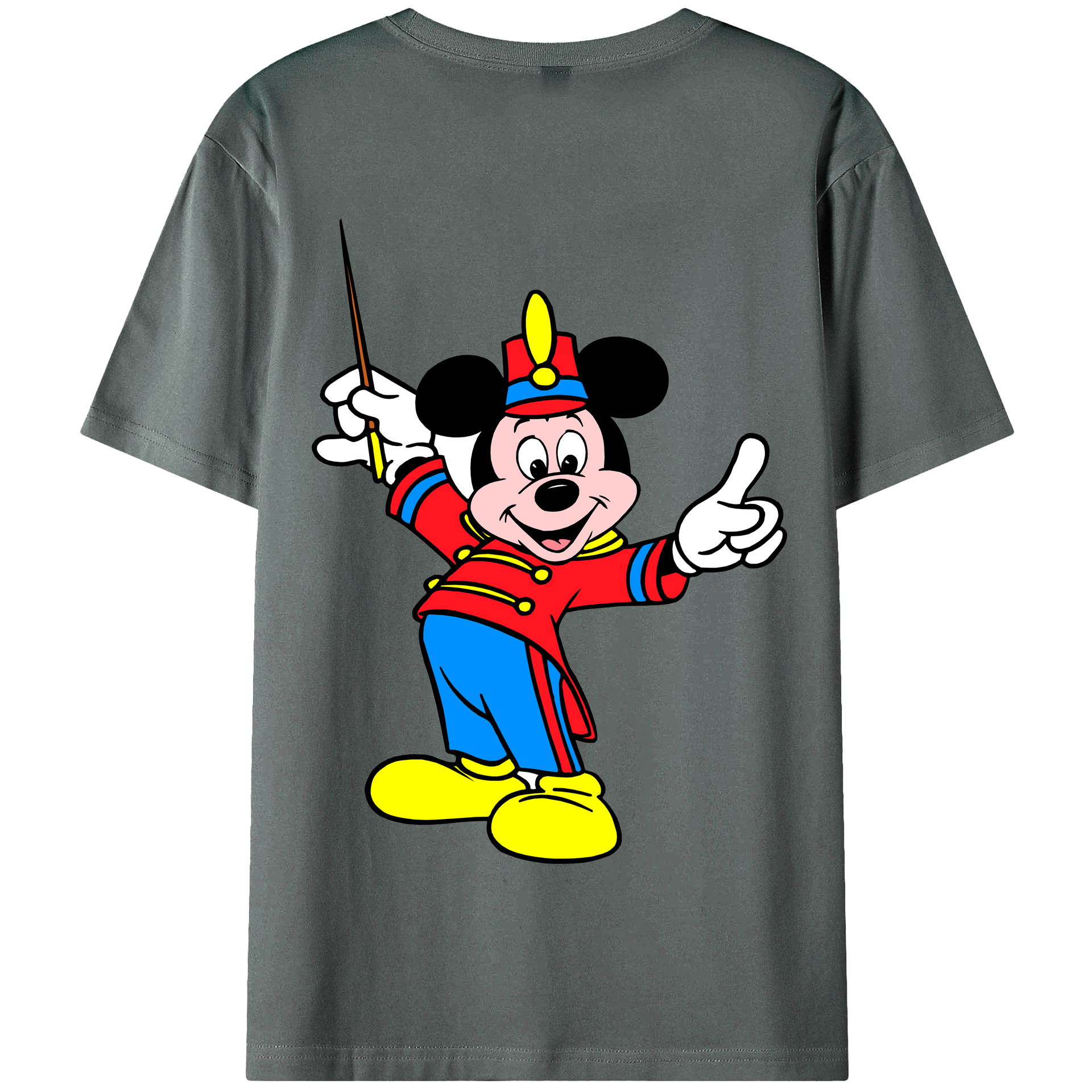 （画像用） ミッキーマウス Mickey Mouse 綿100％半袖Tシャツ（背面プリント）